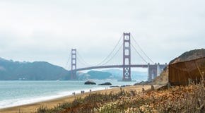 Golden gate bridge, wie vom Bäcker Beach gesehen stockbilder Golden gate bridge, wie vom Bäcker Beach gesehen stockbilder