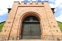 Golden Gate Kijów, stal fałszował wejściowych drzwi obrazy stock Golden Gate Kijów, stal fałszował wejściowych drzwi obrazy stock