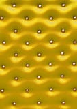 Golden Leather Pattern With Knobs Royalty Free Stock Photos