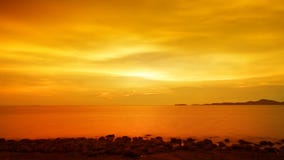 Golden ocean sunrise