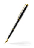 Golden Pen Stock Image