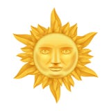 Golden Sun Face Antique Crown of Flames Realistic 3d Transperent Icon Template Background Mock Up Design Vector Royalty Free Stock Images Golden Sun Face Antique Crown of Flames Realistic 3d Transperent Icon Template Background Mock Up Design Vector Royalty Free Stock Images