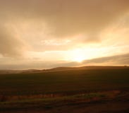 Sunset sky above the meadow royalty free stock photography Sunset sky above the meadow royalty free stock photography