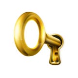 Goldene Taste lizenzfreie abbildung Goldene Taste lizenzfreie abbildung