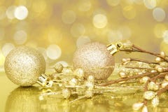 Goldene Weihnachtsszene stockfotografie Goldene Weihnachtsszene stockfotografie