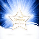Goldener Weihnachtsstern vektor abbildung Goldener Weihnachtsstern vektor abbildung