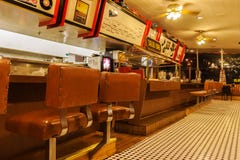 Goldie` s Diner 66, Williams, Arizona stock foto's Goldie` s Diner 66, Williams, Arizona stock foto's