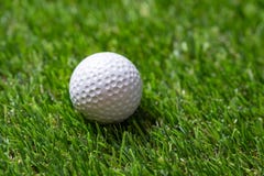 Closeup Golf ball on grass stock images Closeup Golf ball on grass stock images