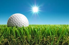 Golf Ball In The Sun Stock Photos Golf Ball In The Sun Stock Photos