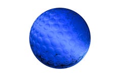 Golf-ball Made Of Glass Stock Photos