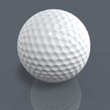 Golf Ball On Ground Stock Photo