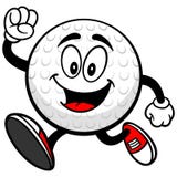 Golf Ball Runing vector illustration Golf Ball Runing vector illustration