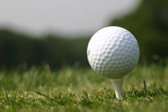 Golf Ball on Tee (real Golf course)