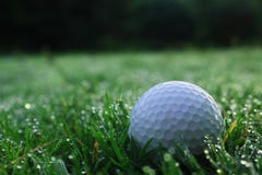 Golf balls on green lawns in beautiful golf courses stock photos Golf balls on green lawns in beautiful golf courses stock photos
