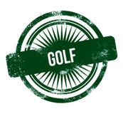 Golf - green grunge stamp