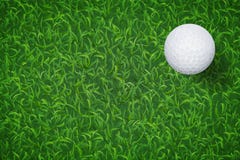 Golfball auf Beschaffenheitshintergrund des grünen Grases Vektor vektor abbildung Golfball auf Beschaffenheitshintergrund des grünen Grases Vektor vektor abbildung