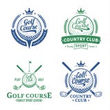 Golfclublogo stock abbildung Golfclublogo stock abbildung