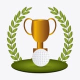 Golfdesign, Vektorillustration lizenzfreie abbildung Golfdesign, Vektorillustration lizenzfreie abbildung