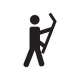 Golfspeler pictogram vectordieteken raken en symbool die op witte achtergrond, Golfspeler wordt geïsoleerd die embleemconcept rak vector illustratie Golfspeler pictogram vectordieteken raken en symbool die op witte achtergrond, Golfspeler wordt geïsoleerd die embleemconcept rak vector illustratie