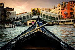 Gondola on the Canals of Venice, Italy royalty free stock photo Gondola on the Canals of Venice, Italy royalty free stock photo