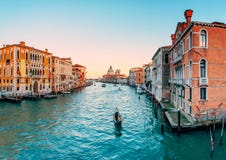 Gondola On Grand Canal In Venice Royalty Free Stock Photos Gondola On Grand Canal In Venice Royalty Free Stock Photos