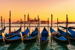 Gondolas in Venice royalty free stock photography Gondolas in Venice royalty free stock photography