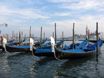 Gondolas Waiting For Hire Stock Image Gondolas Waiting For Hire Stock Image