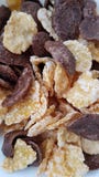 A good cornflakes breakfast. . royalty free stock images A good cornflakes breakfast. . royalty free stock images