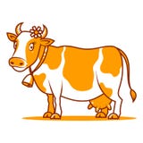Good cow smiling royalty free illustration Good cow smiling royalty free illustration