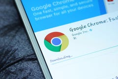 Google chrome web browser mobile app stock image Google chrome web browser mobile app stock image