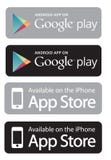 Google giocano ed il deposito di app illustrazione di stock Google giocano ed il deposito di app illustrazione di stock