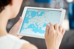Google Maps na Jabłczanym iPad powietrzu Google Maps na Jabłczanym iPad powietrzu