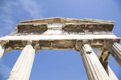 ?gora romano en Atenas fotografía de archivo ?gora romano en Atenas fotografía de archivo