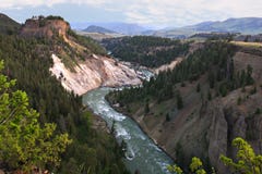 Gorge grande de stationnement national de Yellowstone photos libres de droits Gorge grande de stationnement national de Yellowstone photos libres de droits