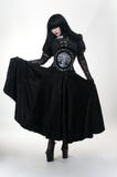 Gothic vampire girl in black dress royalty free stock photo Gothic vampire girl in black dress royalty free stock photo