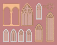 Gothic Windows In Central Europe Royalty Free Stock Image Gothic Windows In Central Europe Royalty Free Stock Image