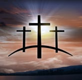 Gott ` s Kreuz Licht im bewölkten Himmel Jesus im Himmel lizenzfreies stockbild Gott ` s Kreuz Licht im bewölkten Himmel Jesus im Himmel lizenzfreies stockbild