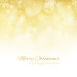 Gouden abstracte Kerstmisachtergrond met sneeuwvlokken royalty-vrije illustratie Gouden abstracte Kerstmisachtergrond met sneeuwvlokken royalty-vrije illustratie