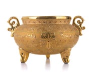 Gouden Antieke Pot stock afbeelding Gouden Antieke Pot stock afbeelding