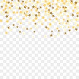 Gouden Confettienachtergrond stock illustratie Gouden Confettienachtergrond stock illustratie