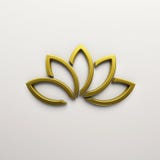 Gouden Lotus Flower Background 3d geef illustratie terug stock illustratie Gouden Lotus Flower Background 3d geef illustratie terug stock illustratie