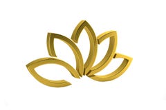 Gouden Lotus Flower Background 3d geef illustratie terug vector illustratie Gouden Lotus Flower Background 3d geef illustratie terug vector illustratie