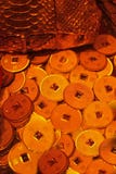Gouden muntstukken stock foto's Gouden muntstukken stock foto's
