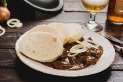 Goulash z kluchami fotografia royalty free Goulash z kluchami fotografia royalty free