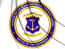 Gouverneur de Rhode Island Seal, Etats-Unis illustration stock Gouverneur de Rhode Island Seal, Etats-Unis illustration stock