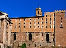 Building with three different architectural eras royalty free stock images Building with three different architectural eras royalty free stock images