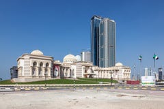 Government building in Sharjah City stock images Government building in Sharjah City stock images