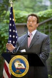 Governor Arnold Schwarzenegger speaking
