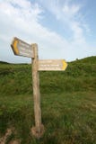 Gower Coast signs in welsh Stock Photography Gower Coast signs in welsh Stock Photography