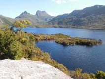 Gołąbka jezioro, Tasmania obrazy stock Gołąbka jezioro, Tasmania obrazy stock